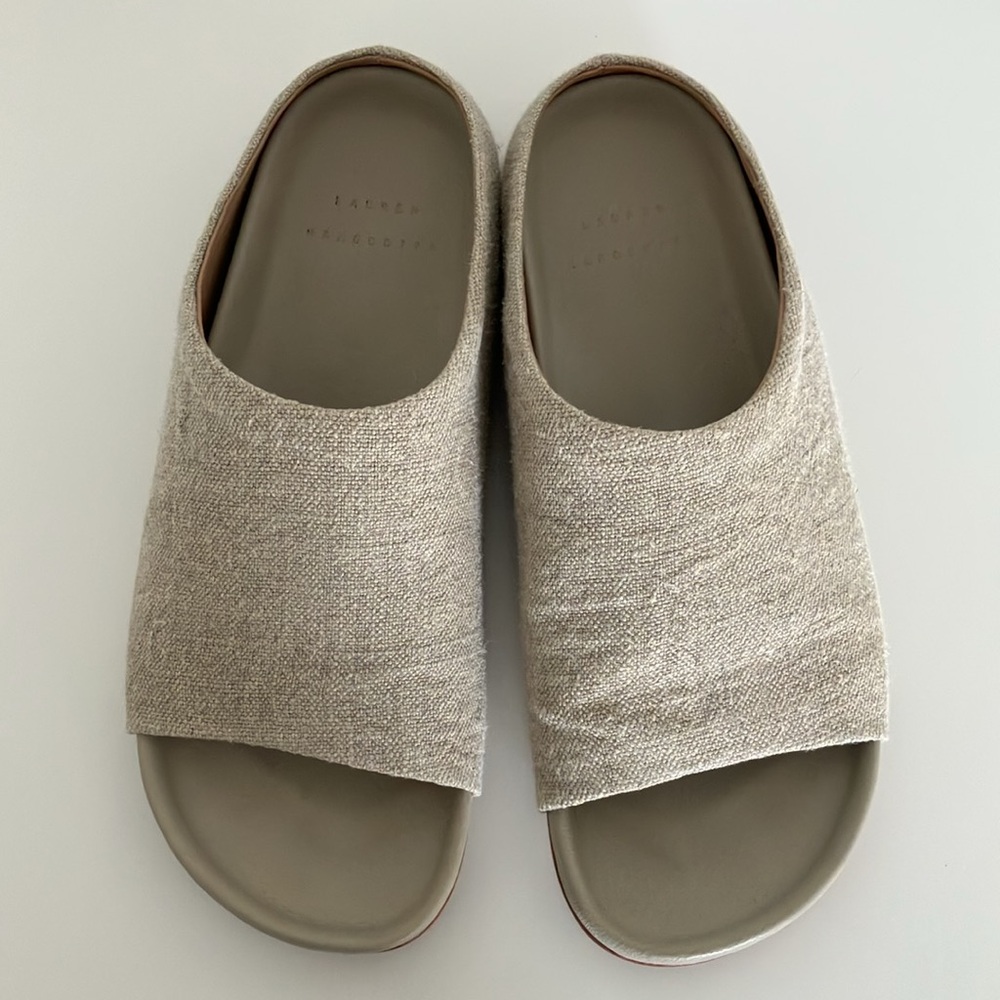 Burlap Mono Slides - Picture 3 of 9